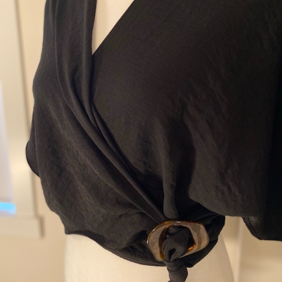 TOPSHOP wrap detail top - Picture 2 of 4